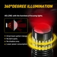 thumbnail image 6 of AUXITO 7440 7443 LED Bulb Red Strobe Brake Lights Bulbs Warning for 7441 7444 Backup Reverse Light Tail Brake Blinker Lights, Pack of 2, 6 of 7