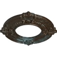 thumbnail image 2 of Ekena Millwork 9"OD x 4 1/8"ID x 5/8"P Benson Ceiling Medallion (Fits Canopies up to 4 1/8"), Hand-Painted Bronze Blue Patina, 2 of 5