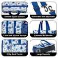 thumbnail image 3 of Teacher Tote Bag,Pioneer Flower Floral Print Pattern Teacher Utility Tote Bag,Large Work Tote Bags for Women with Multiple Pockets,Top Zipper Closure,13.8x10.6x6.7 Inch, 3 of 5