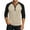 Black_001, variant on Domuza Men's Henley Shirts Stylish Raglan Three Quarter Sleeve Color Block Baseball T-Shirt Fall Comfy Casual Slim Fit Button Up Blouse Black L