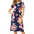thumbnail image 3 of Vestido floral de manga corta de verano Simier Fariry 2024 para mujer, 3 of 6