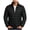 Black, variant on Plus Size Mens Lightweight Puffer Jacket Stand Collar Full Zip Quilted Padded Coat for Fall Winter Outdoor