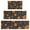 Trick Or Treat, variant on Vintage Halloween Icons Pattern Kitchen Rugs Sets Of 3,Kitchen Runner Rugs Non Skid Washable,Decorative Kitchen Floor Mats for Kitchen,Sink,Laundry,17"x30" 17"x47" 17"x59"