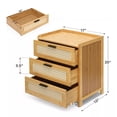 thumbnail image 2 of Mesita De Noche, Mesa Al Lado De La Cama Con 3 Cajones, 2 of 6