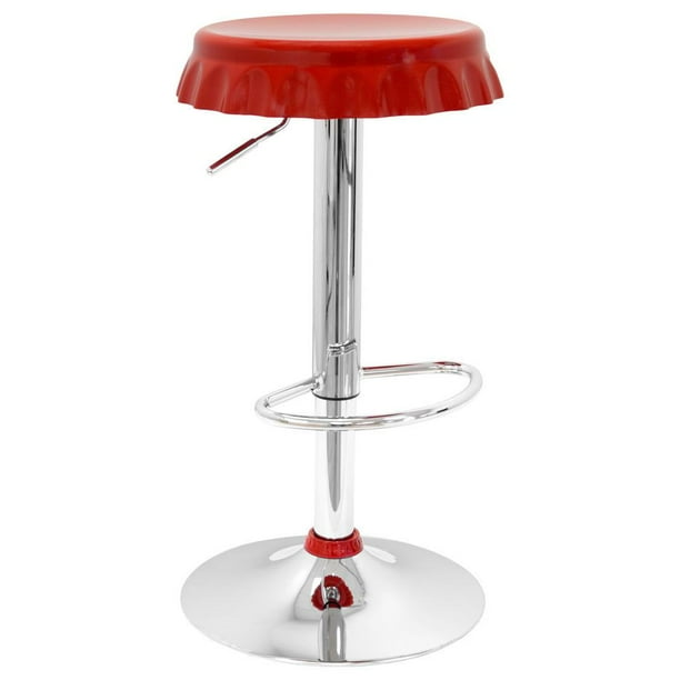 Best Master Furniture Bottle Cap Adjustable Height Bar Stool, Set of 2