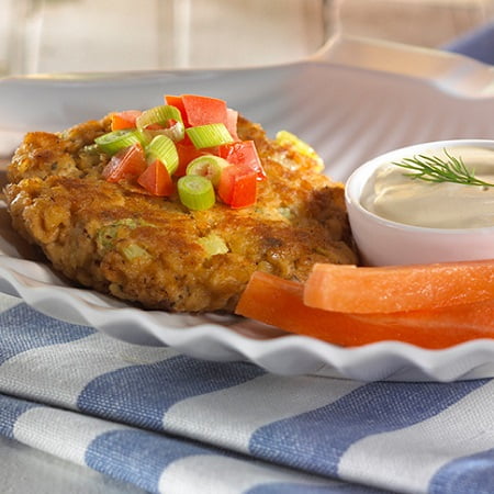 Salmon Cakes with Mustard Sauce
