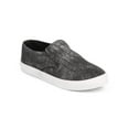 thumbnail image 1 of Wild Diva DF50 Women Distressed Canvas Round Toe Elastic Slip On Sneaker, 1 of 5