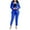 Blue, variant on Suit for Women 2 Piece Set Women's Summer Outfits Clothing Set Female Long Sleeve Blazer Sets Notched Lapel Neck Business Suit Sets Casual Pant Style S_39 Women's Tracksuits Coffee XXL