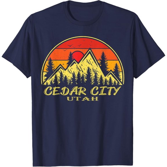 Velto Vintage Cedar City Utah UT Mountains Hike Hiking Souvenir T-Shirt All Size S-5XL