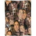 thumbnail image 3 of Nicolas Cage Blanket Soft and Warm Lightweight Fluffy Throws Blankets Rug Carpet Gift for Beach Yoga Bedroom Living Room Decoration Sofa Camping Trip Dorm Decor All Season, 3 of 6