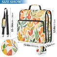 thumbnail image 2 of FORMRS Zipper Binder with Shoulder Strap 2-inch Ring 500 Sheet Capacity File Bag, Orange Autumn Leaves, 2 of 5