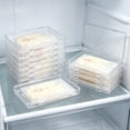 thumbnail image 5 of Clear Flat Breast Milk Freezer Storage Organizer, Space Saving Breastmilk Freezer Tray for Breastfeeding, Bag Organization, Reusable Breastmilk Storage Containers, 7.28 x 4.92 x 0.55 in,Clear, 5 of 7