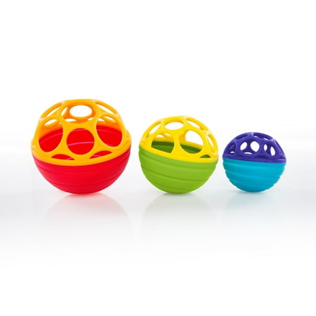 Oball Flex & Stack Easy-Grasp Nesting Balls, Ages Newborn +
