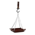 thumbnail image 1 of Leather Bird Feeder Hanging Outdoor Patio Garden Decoration With Metal Chain For Bird Feeding, 1 of 5