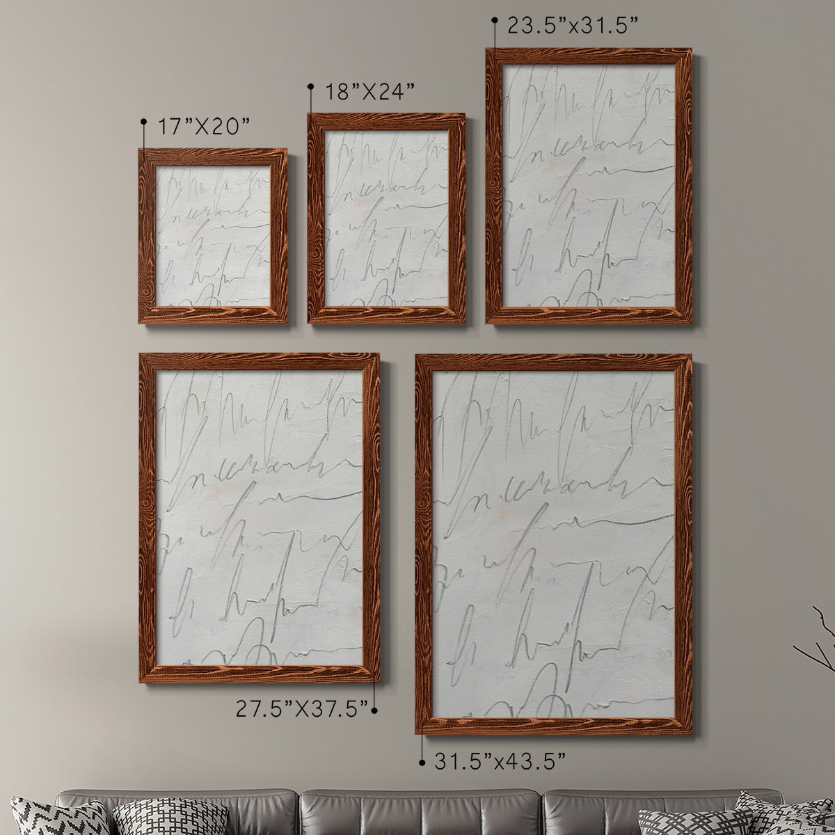 Scrabble I - Premium Framed Canvas 2 Piece Set - Ready to Hang