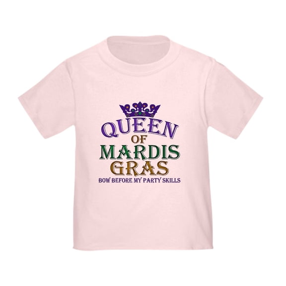 CafePress - Queen Of Mardis Gras Toddler T Shirt - Cute Toddler T-Shirt, 100% Cotton