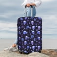 thumbnail image 6 of Picia Skull flower leaf purple Luggage Protector Cover Thicken Suitcase Protector Cover Fit 18-32 Inch Luggage-Small, 6 of 9