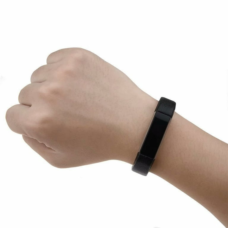 Fitbit Alta Bands Leather Alta HR Bands Adjustable Replacement Sport Strap Band for Fitbit Alta HR Accessory Black