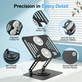 thumbnail image 6 of Doulami Laptop Stand for Desk Adjustable Computer Stand with 360° Rotating Base Aluminum Foldable Computer Holder, 6 of 10
