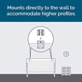thumbnail image 5 of LUCID Mid-Rise Upholstered Headboard-Adjustable Height from 34? to 46?, Queen, Cobalt, 5 of 5