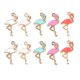 thumbnail image 2 of Paquete de 20 Colgantes con de Flamencos Pendientes de Joyería con Esmaltadas Finding Craft Sunnimix Colgantes de los encantos de la aleación, 2 of 8