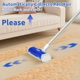 thumbnail image 3 of ACE2ACE Rouleau pour Tapis pour Poils d'Animaux, Outil d'Auto-recueillir les Poils d'Animaux, Râteau Réutilisable pour Tapis, Manche de 5 Pieds Sans Se Pencher Sans s'Agenouiller,, 3 of 7