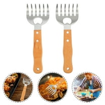 CIMAXIC Shredding Meat Fork Outdoor BBQ Wood 2Pcs
