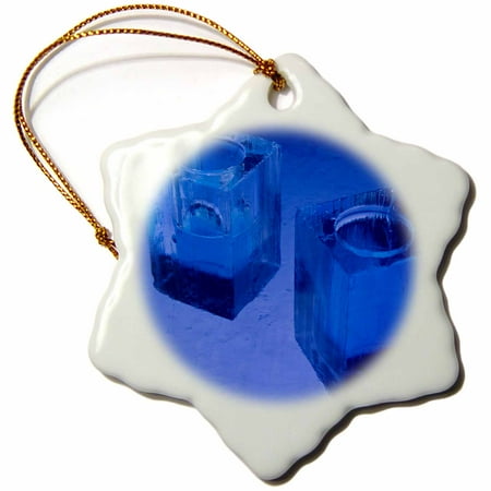 Vodka Based Christmas Drinks 3dRose Ice Glasses with Vodka based drink, Jukkasjarvi, Northern Sweden - Snowflake Ornament, 3-inch ()