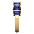 thumbnail image 4 of 2.61 ctw Wedding Band for Women - 18K Yellow Gold Simulated Tanzanite Stackable Eternity Ring, 4 of 6