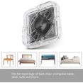 thumbnail image 3 of Furniture Stoper, 8pcs Plastic Table Stopper Pad MultiSlot NonSlip Furniture Foot Mat Bed Stopper Pad for Sofa, Table, and Chair (Transparent), 3 of 8