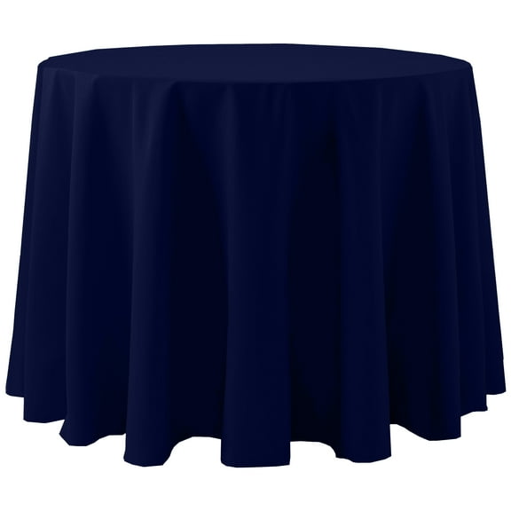 Ultimate Textile Cotton-feel 114-Inch Round Fine Dining Tablecloth