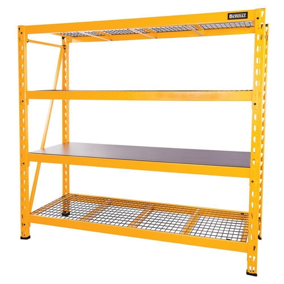 J S Products 56829 Industrial Storage Rack, 4-Shelves, 6-Ft.