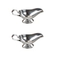 thumbnail image 1 of 2 pcs Sauce Boats, Stainless Steel Sauce Pourer Salad Dressing Server (Medium), 1 of 5