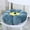 Blue, variant on Coollooc Round Throw Pillow, 15" Round Cushion Pillows Pumpkin Decorative Pillows Floor Cushion for Couch Bed Sofa Chair, Aesthetic Circle Seat Cushion Home Decor Pillow for Bedroom Living Room