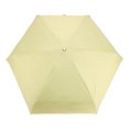 thumbnail image 2 of Unique Bargains 1 Pcs Compact Umbrella 5-Fold Umbrella Mint Green Milk Coffee Color, 2 of 6