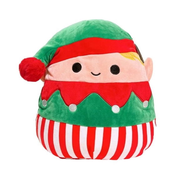Squishmallow Kellytoy 2021 Christmas 12" Bartie the Elf Plush Doll Toy