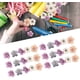 thumbnail image 3 of 200 Piezas de Mini Cabezas de Flores Falsas, Flor de Seda Multicolor Falsa, Tela Artificial Peonía Margarita Rosa Ciruela para Decoración de Boda, Artesanía Colorida para Fiesta, 3 of 3