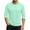 Mint Green, variant on 3/4 Sleeve Shirt Men Button Henley Baseball T-Shirts Fall Casual Cotton Sport Athletic Jersey Tee Tops