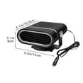 thumbnail image 3 of Car Heater, 2-In-1 Multi-Function Portable,150W 12V Car Heater That Plugs Into Cigarette Lighter, Portable Windshield Defogger And Defroster, 360° Free Adjustment, Quick Heating Defrost And Defogging, 3 of 5