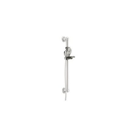 Alsons Palm 4-Spray Massage Volume Hand Shower Valve with Wall Grab Bar
