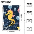 thumbnail image 3 of Seahorse Bubble Ring Binder Notebook Journey Note Diary College Ruled Spiral Notebook Study Loose Leaf Paper A5 60 Pages, 3 of 8