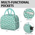 thumbnail image 6 of Womens LightGreen Cartoon Dinosaurs Silhouettes Pattern Lunch Box for Work,Insulated Lunch Bag for Women,Loncheras Para Mujer,Leakproof Adult Lunch Bag for Work,Beach,Travel,Picnic,Camping, 6 of 7