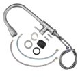 thumbnail image 6 of Brushed Nickel Swivel Kitchen Sink Faucet Flexible Pull Out Sprayer Mixer Tap, 6 of 6