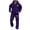 Purple, variant on SGMVNU Sweatshirts for Men Tracksuit Set Zip Up Hoodie Print Graphic Sweatshirt with Sweatpants Soft Athletic Jogger Suit Casual Athletic Outfit(Dark Purple, S)