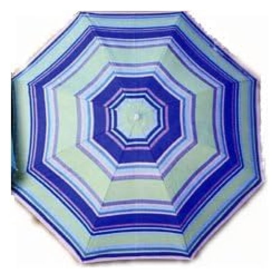 Clamp-On Umbrella in Multi-Color Stripes