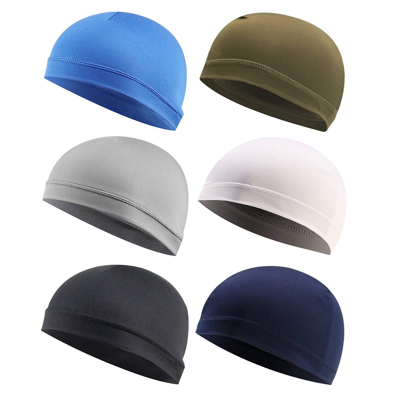 Helmet Liner Cap Cycling Sport Sweat Wicking Solid Yoga Headwear Stretchable