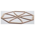 thumbnail image 4 of Ekena Millwork 15 3/8"W x 15 3/8"H x 1/4"T Medium Haswell Decorative Fretwork Wood Wall Panels, Red Oak, 4 of 18