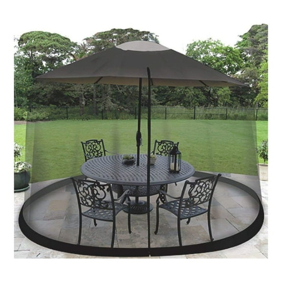 Garden Creations JB5678 Outdoor 9-Foot Umbrella Table Screen, Black by Garden Creations