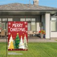 thumbnail image 3 of JOOCAR Merry Christmas Garden Flag with Snowflake and Christmas Trees Design for Winter Christmas Home Outdoor Garden Yard Door Decor 12x18 inch, 3 of 5
