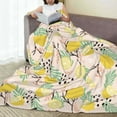 thumbnail image 6 of Fuzoiu Lemon Leaves Print Ultra-Soft Micro Fleece Blanket,All Seasons Flannel Throw, Lightweight Blanket for Bed, Sofa, Couch, Movie Night, Camping, and Travel-50"x40", 6 of 7